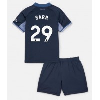 Maglie da calcio Tottenham Hotspur Pape Matar Sarr #29 Seconda Maglia Bambino 2023-24 Manica Corta (+ Pantaloni corti)